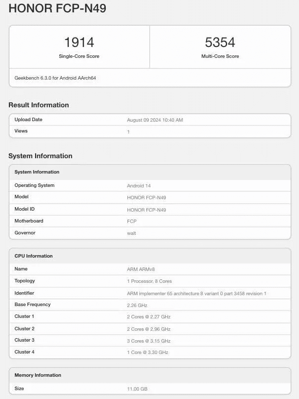 HONOR Magic V3 avvistato su Geekbench prima del lancio 6 image 59