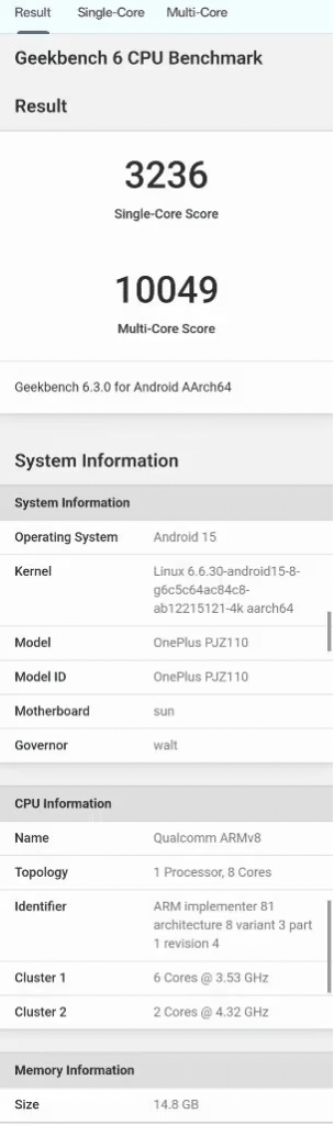 OnePlus 13 e Galaxy S25: prestazioni nei benchmark 6 image 78