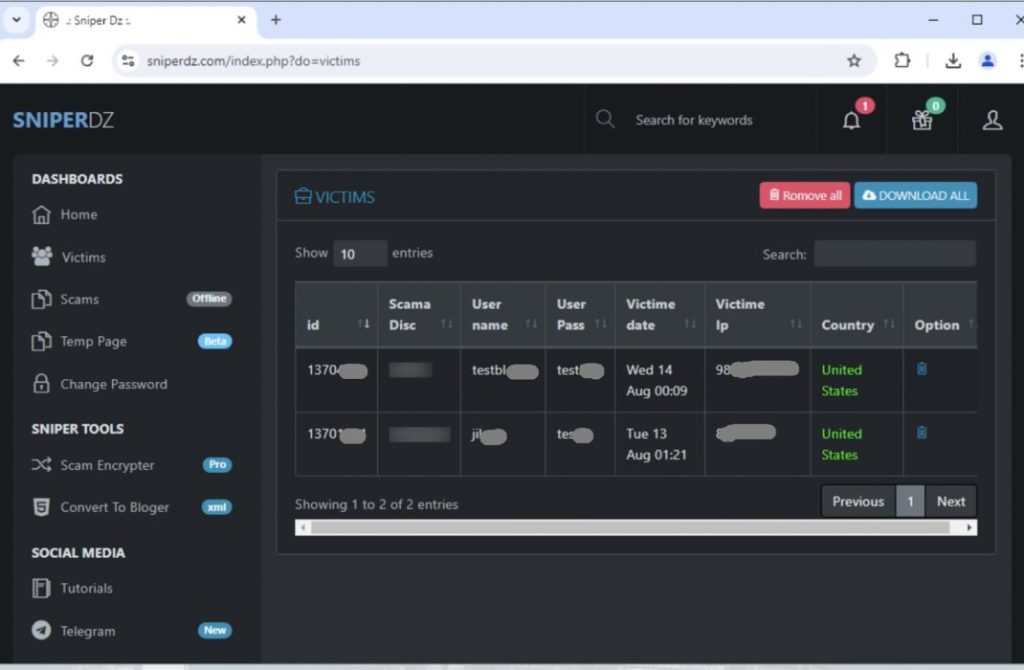 Piattaforma di phishing Sniper Dz e Rhadamanthys utilizza l’AI 6 image 53