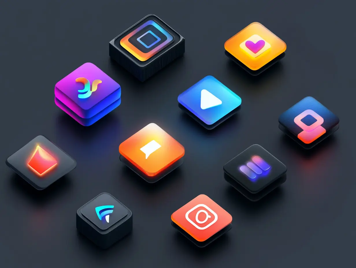 Social media logos