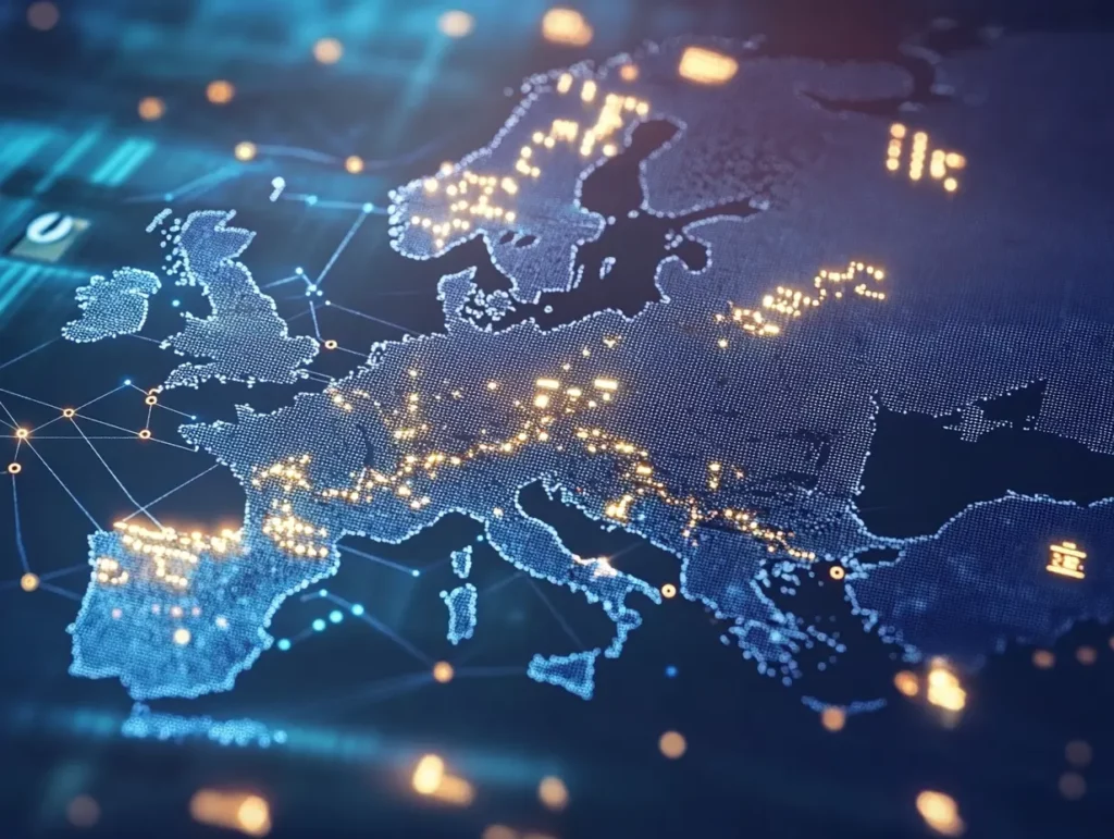 L'Europa alla prova della sovranità tecnologica nell'era dell'intelligenza artificiale 2 aldebaran33 europe real flag in it and cybersecurity style ff26dabb 0633 4c3a 88c2 e6393146e4e8 3