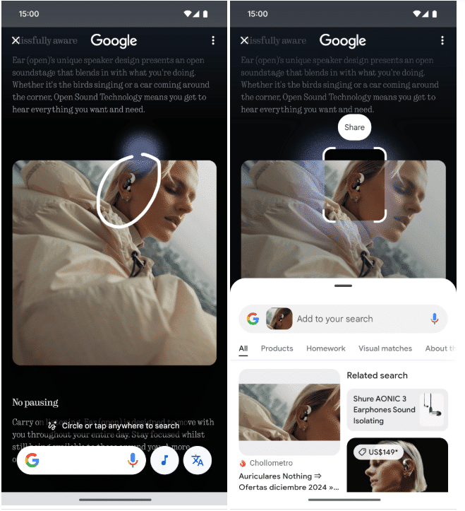 Circle to Search arriva sui Nothing Phone con Android 15 7 image 418