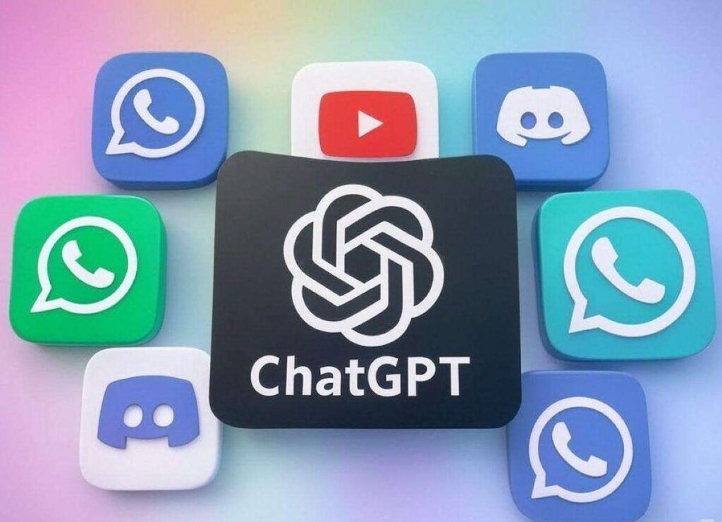 whatsapp chatgpt discord youtube