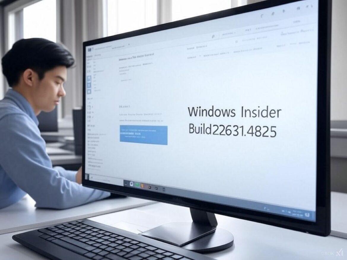 Build 22631.4825, Build 22635.4800 e Build 26120.2992: ultime novità di Windows Insider