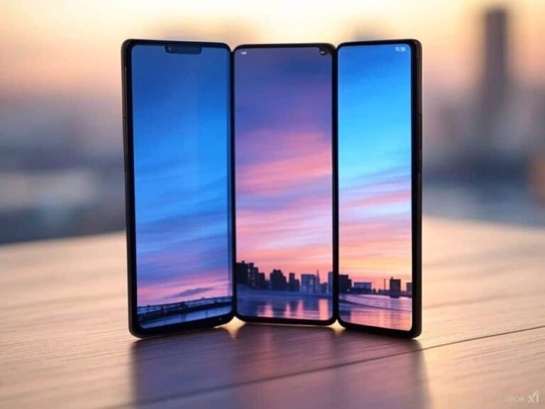 Galaxy tri-fold grok render