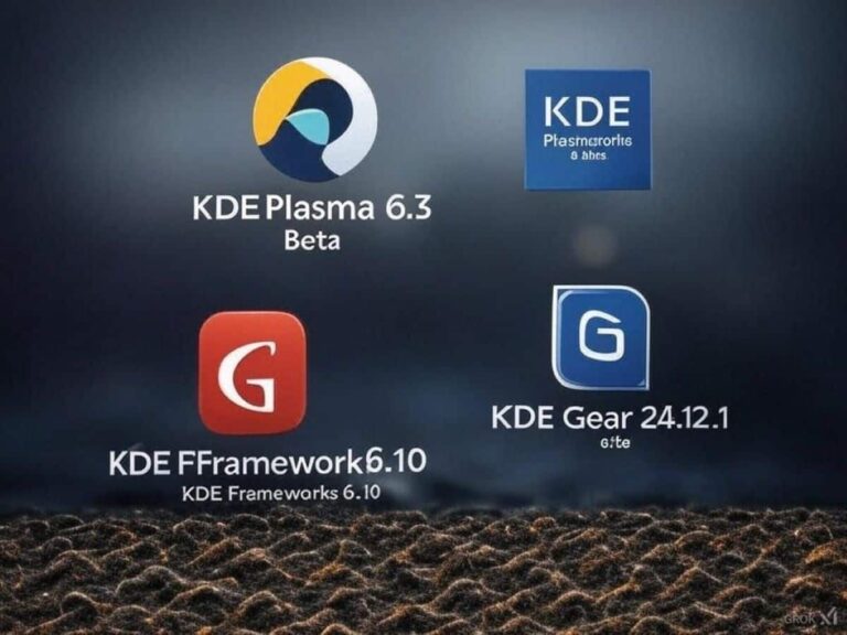 KDE Plasma 6.3 Beta, KDE Frameworks 6.10 e KDE Gear 24.12.1