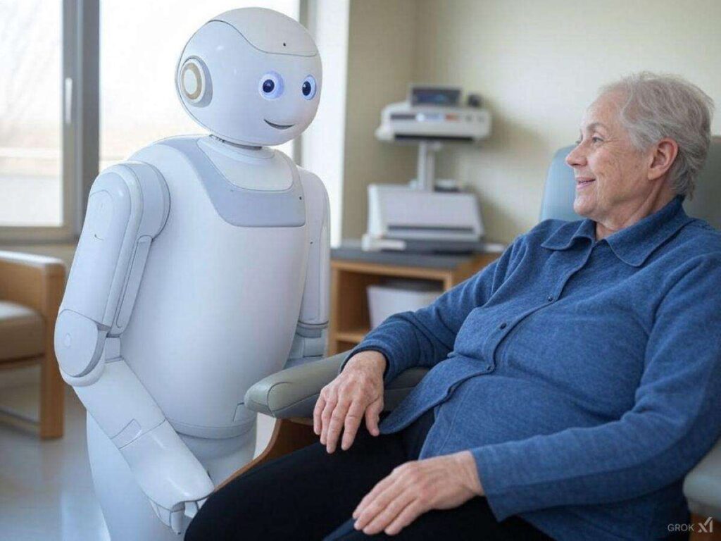 Robot nelle case di cura per anziani