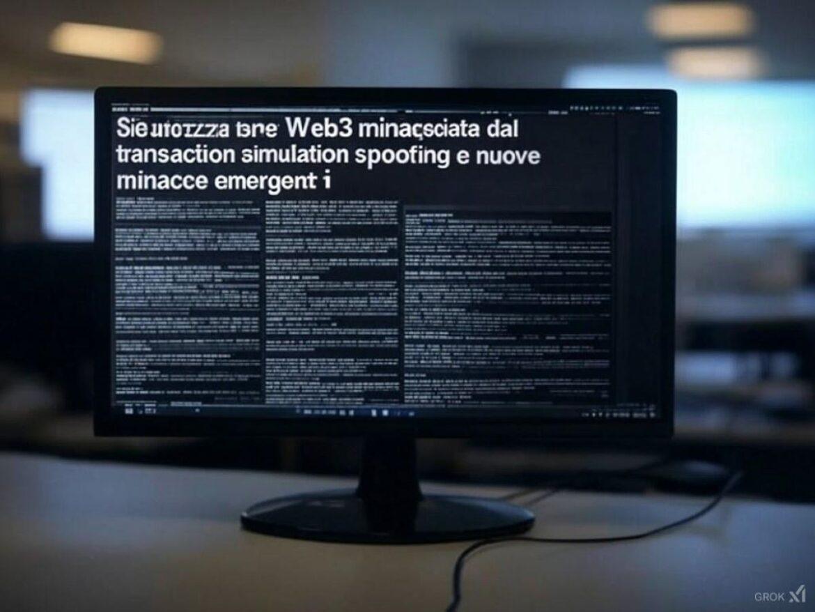 Sicurezza Web3 transaction simulation spoofing transaction simulation spoofing