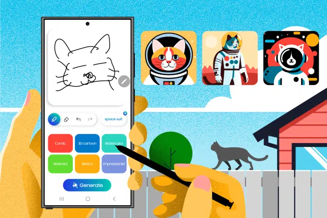 Galaxy S25 e le nuove funzionalità AI: innovazione, prezzo e lancio globale 6 Sketch to image galaxy s25
