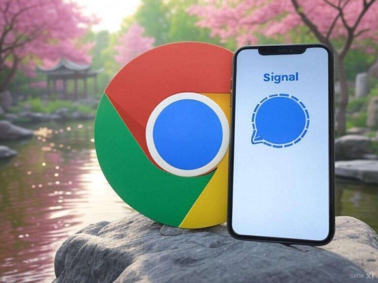 google chrome e signal app