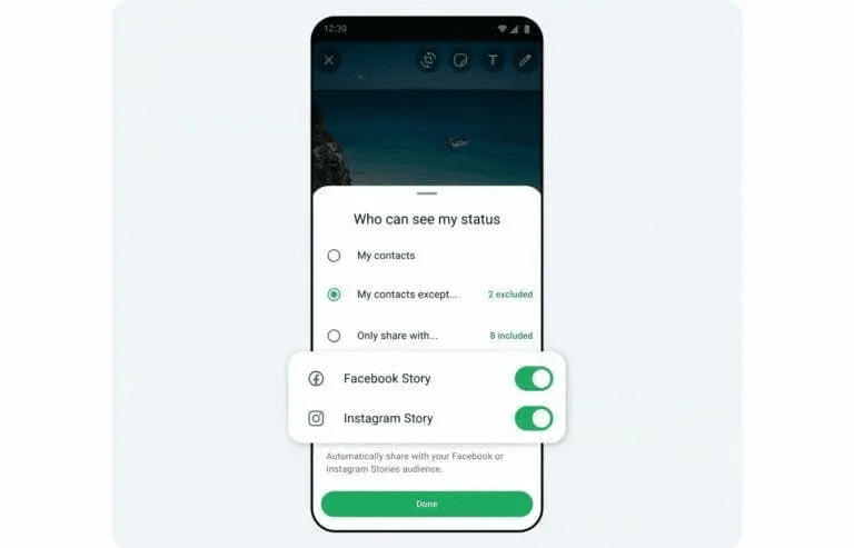 WhatsApp: cross-posting dello status con Meta Accounts Center 6 image 317