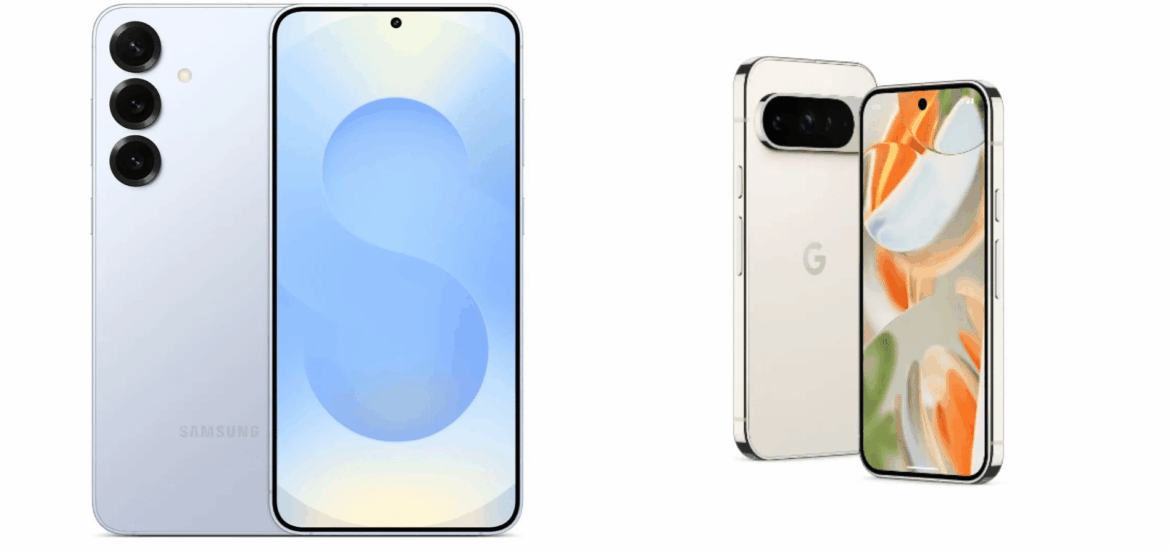 Samsung Galaxy S25 Plus e Google Pixel 9 Pro Samsung Galaxy S25 Plus e Google Pixel 9 Pro