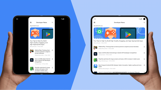 Android 16 e l'ottimizzazione per dispositivi pieghevoli