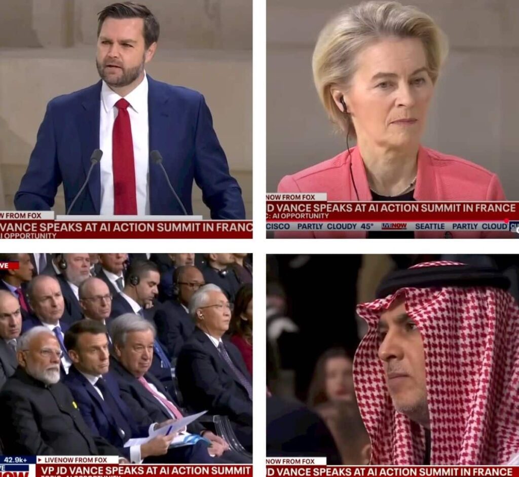 L'Italia arranca nell'AI e Vance rovina la festa a Macron e Von der Leyen 2 AI Summit