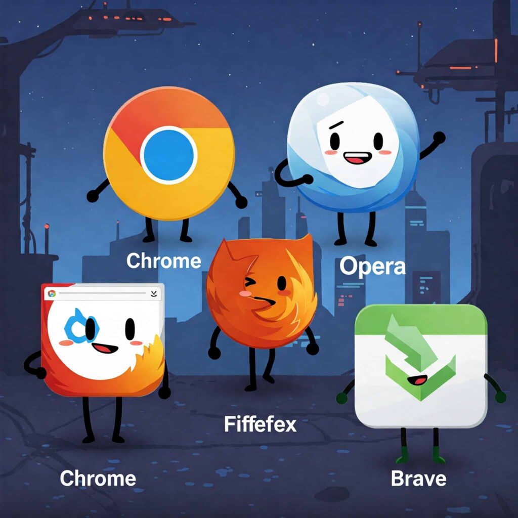 Chrome, Brave e Firefox nuove prestazioni, accessibilità e traduzione globale 2 browsers chrome, opera, firefox, brave