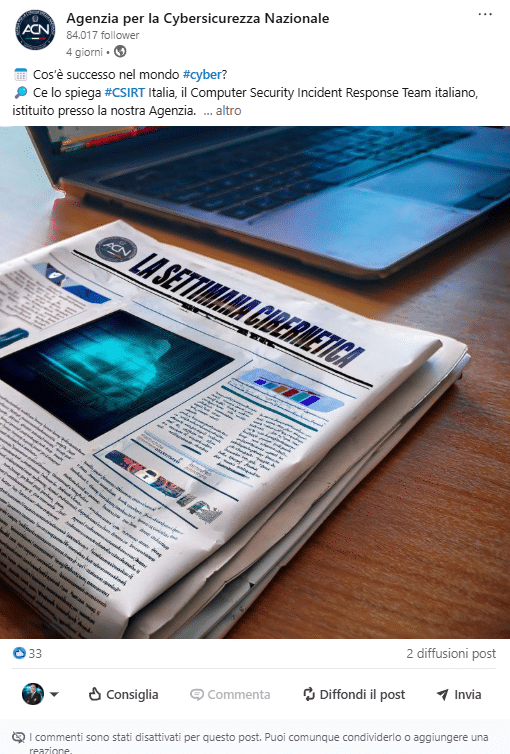 LinkedIn corre ai ripari e ACN riattiva i commenti. Dite grazie a Matrice Digitale 7 image 109