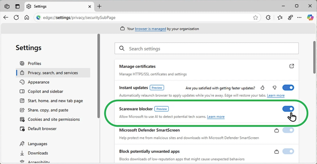 Microsoft risolve bug critici in Windows 11 e introduce un’innovativa protezione AI in Edge 6 image 110