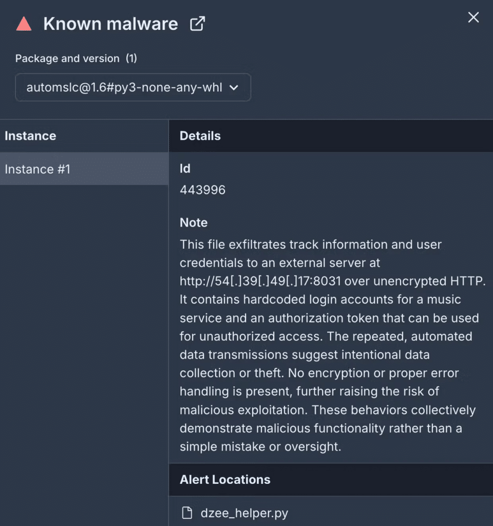 Malware su PyPI sfrutta l’API di Deezer per il download pirata di musica 6 image 423