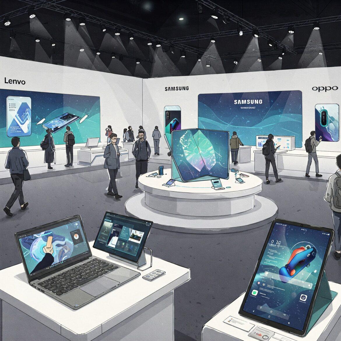 Lenovo, Samsung e Oppo al MWC 2025 AI, schermi flessibili e tablet potenti
