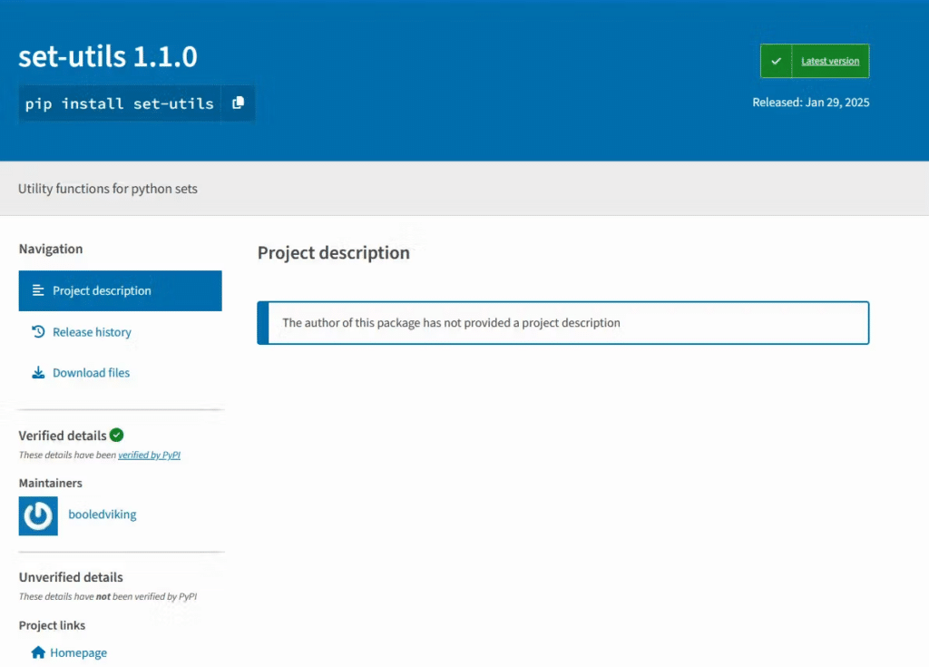 Nuova minaccia su PyPI: malware nel pacchetto set-utils ruba chiavi private Ethereum 6 image 116