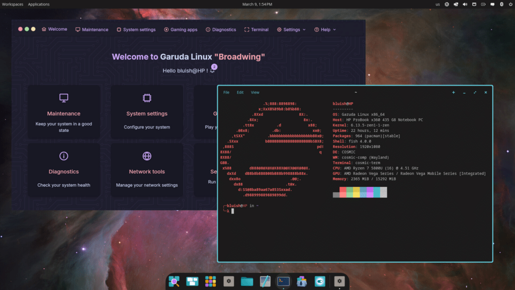Enlightenment 0.27.1 e Garuda COSMIC: le novità del mondo Linux 7 image 269
