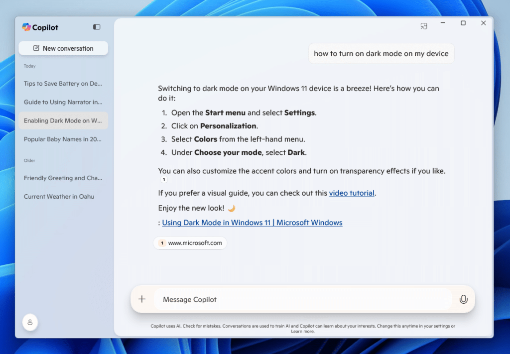 Microsoft AI su Windows con aggiornamenti Copilot e nuovi modelli DeepSeek 7 image 50