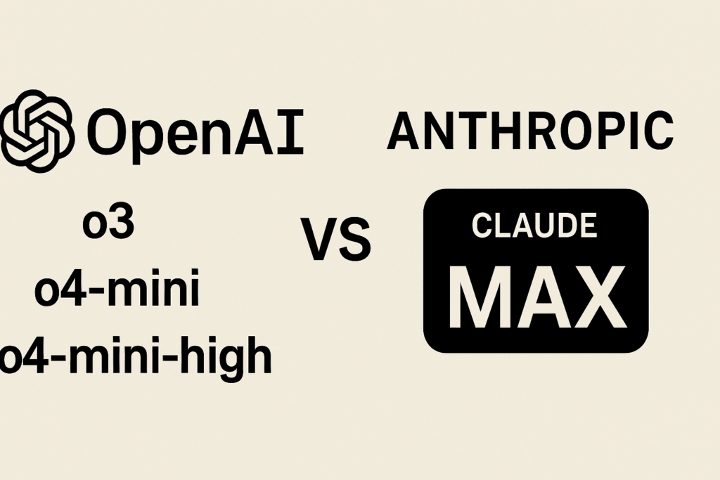 O4-mini e Max: duello tra OpenAI e Anthropic ridefinisce i modelli AI
