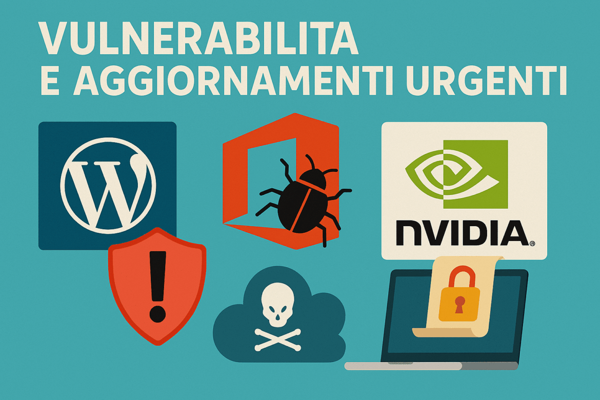 Da WordPress a Microsoft Office, passando per NVIDIA vulnerabilità e aggiornamenti urgenti