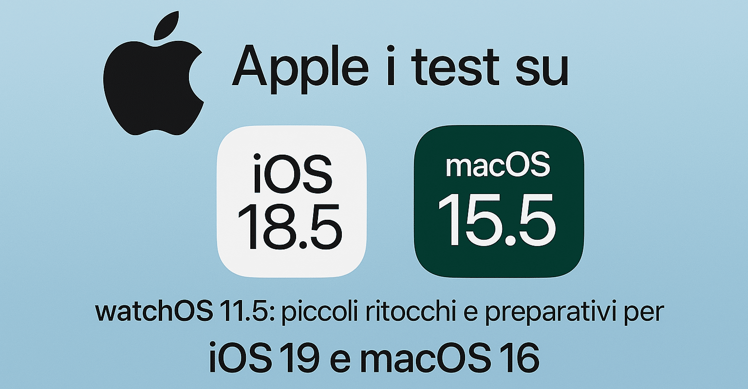 Apple avvia i test su iOS 18.5, macOS Sequoia 15.5 e watchOS 11.5: piccoli ritocchi e preparativi per iOS 19 e macOS 16