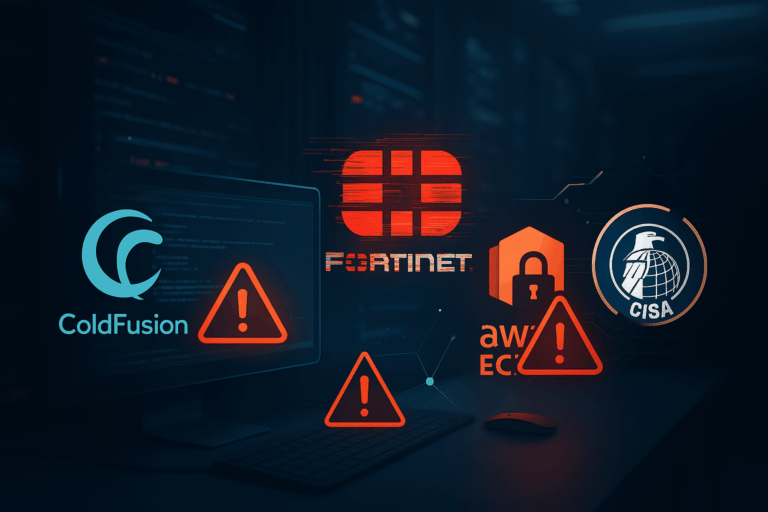 Vulnerabilità critiche in ColdFusion, Fortinet, Amazon EC2 e nuovi alert CISA