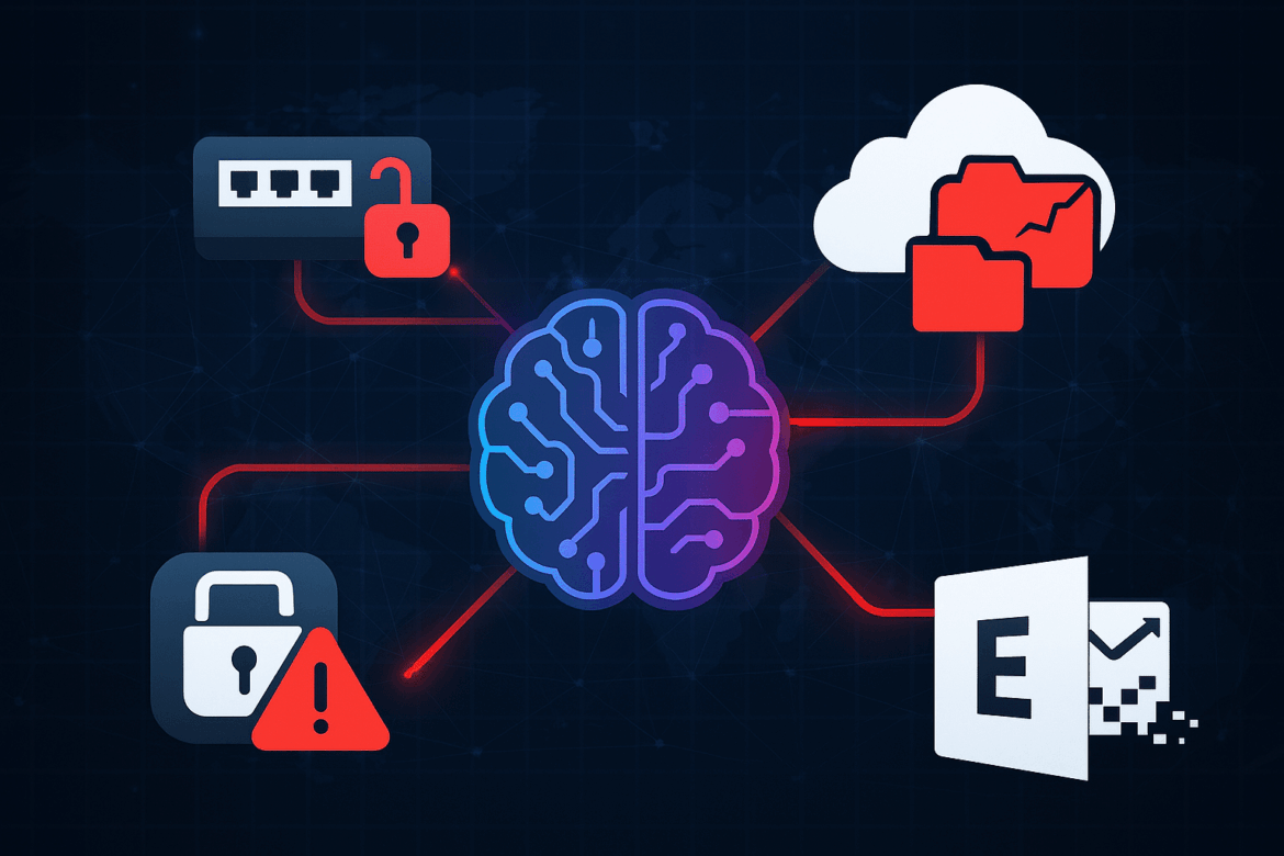 Lovable AI, Fortinet FortiSwitch, Gladinet CentreStack e Microsoft Exchange