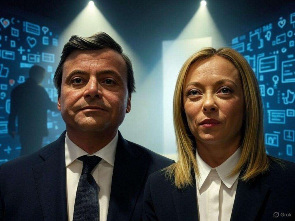 calenda meloni metaverso politico marzo