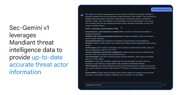 Google presenta Sec-Gemini v1: il modello AI che rivoluziona la difesa informatica 7 image 101