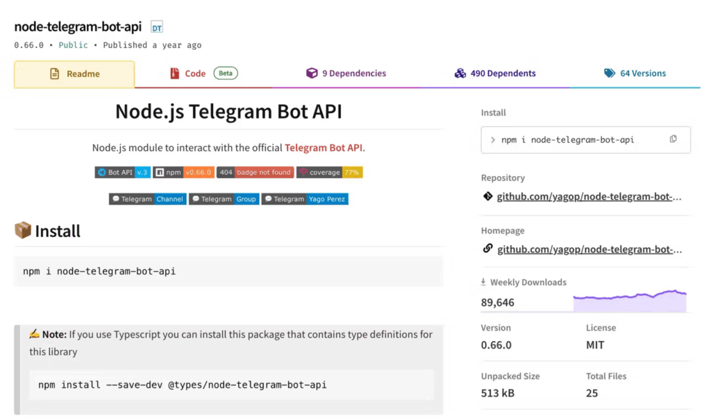Malware su npm: SSH backdoor nei pacchetti Telegram compromette la supply chain degli sviluppatori 6 image 292