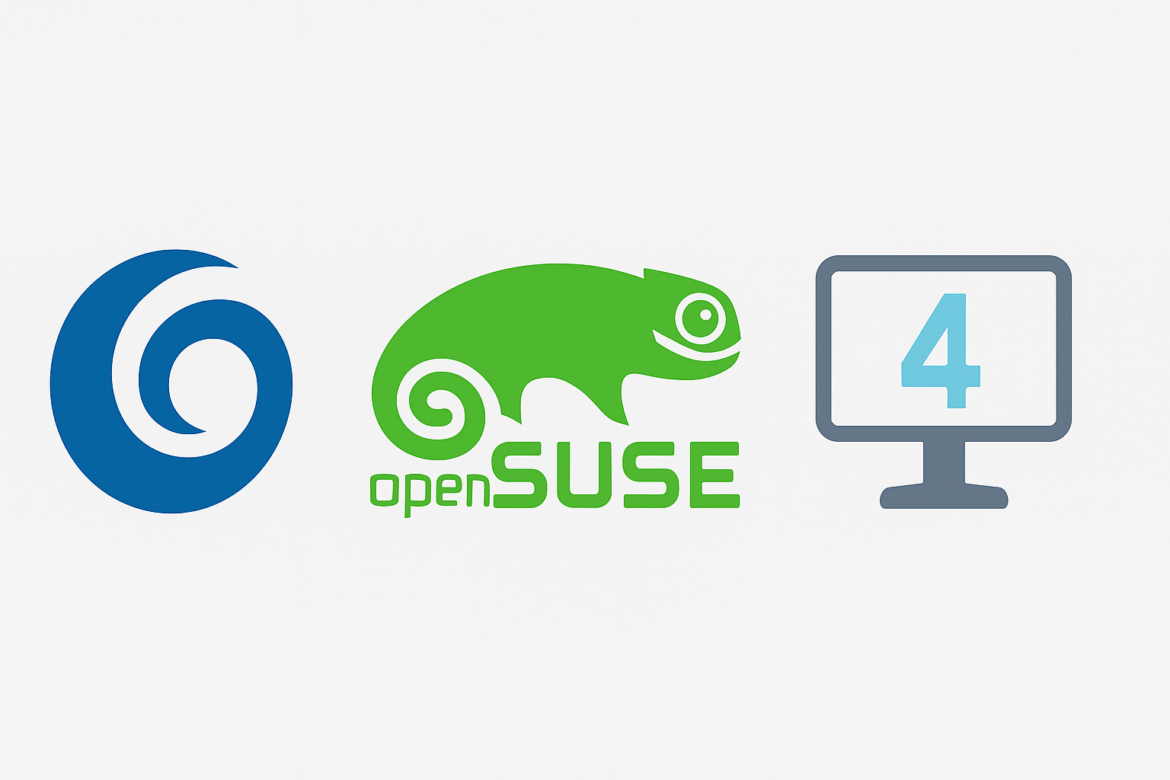 OpenMandriva, openSUSE e 4MLinux OpenMandriva, openSUSE e 4MLinux