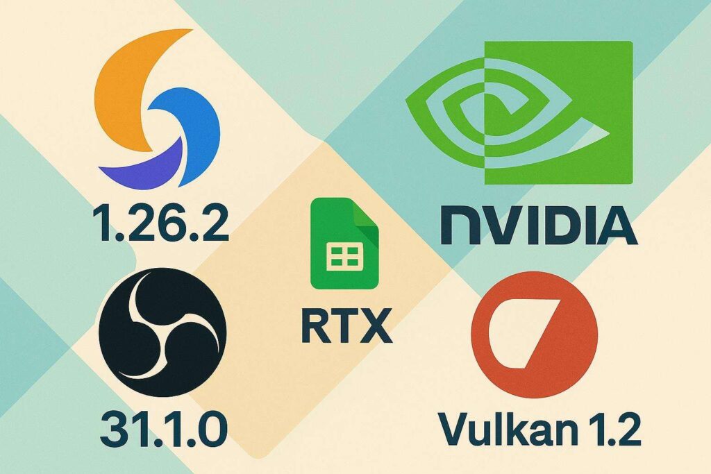 a group of logos on a white background