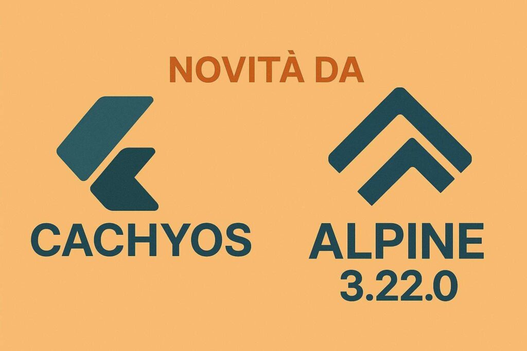 Novità da CachyOS e Alpine 3.22.0 tra grafica avanzata e minimalismo efficiente 2 a close up of logos