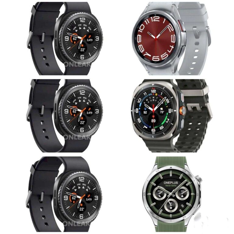 Galaxy Watch 8 Classic confronto dettagliato con Watch 6 Classic Ultra e OnePlus Watch 3