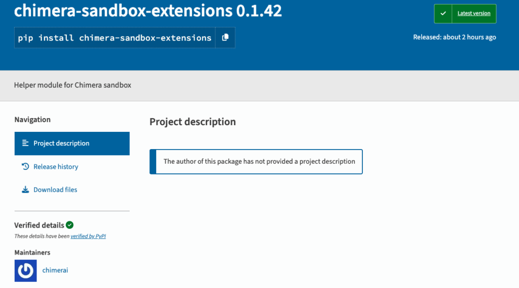 Chimera-sandbox-extensions: malware PyPI con payload mirati contro cloud aziendali 6 image 331