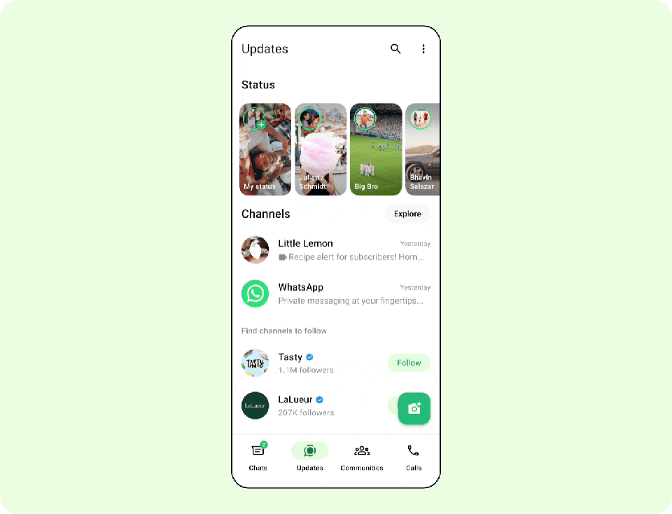 Meta pubblicità su WhatsApp: abbonamenti ai canali, sponsorizzate e annunci in Status 7 image 343