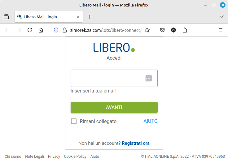 Phishing contro LiberoMail: attacco in corso con raccolta credenziali su Telegram 7 image 40