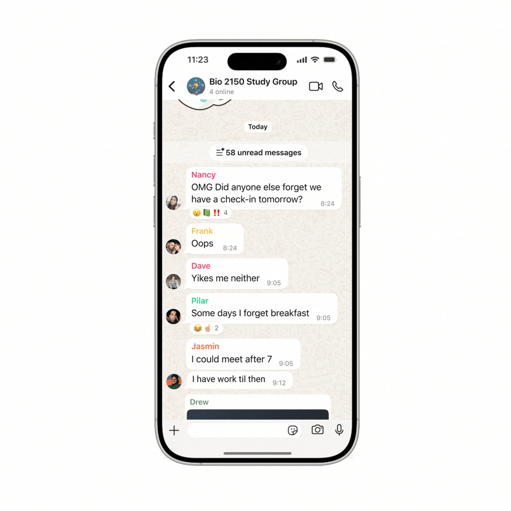 WhatsApp introduce l’AI per la sintesi delle chat personali 6 image 644