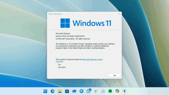 Windows 11 25H2 quando arriva? Intanto "muore" lo schermo blu 6 image 716