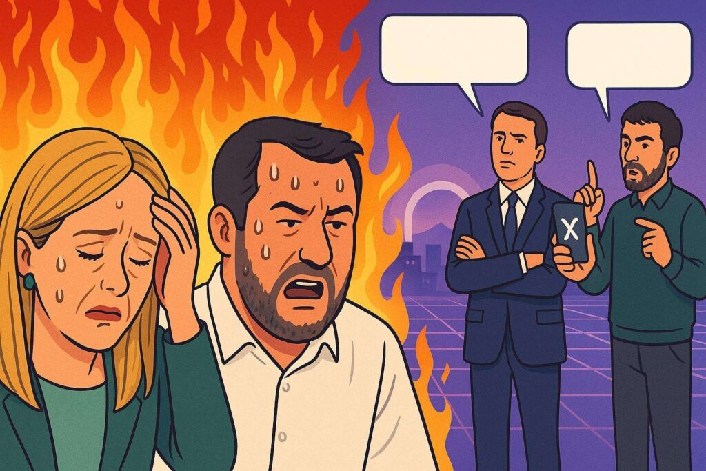 Luglio caldo nel Metaverso Politico per Meloni e Salvini: Renzi e Bonelli fanno opposizione su x 2 Image 12 ago 2025 18 47 37