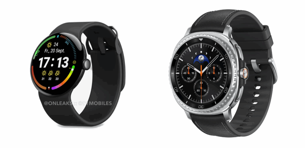 Google Pixel Watch 4 e Samsung Galaxy Watch 8 Classic