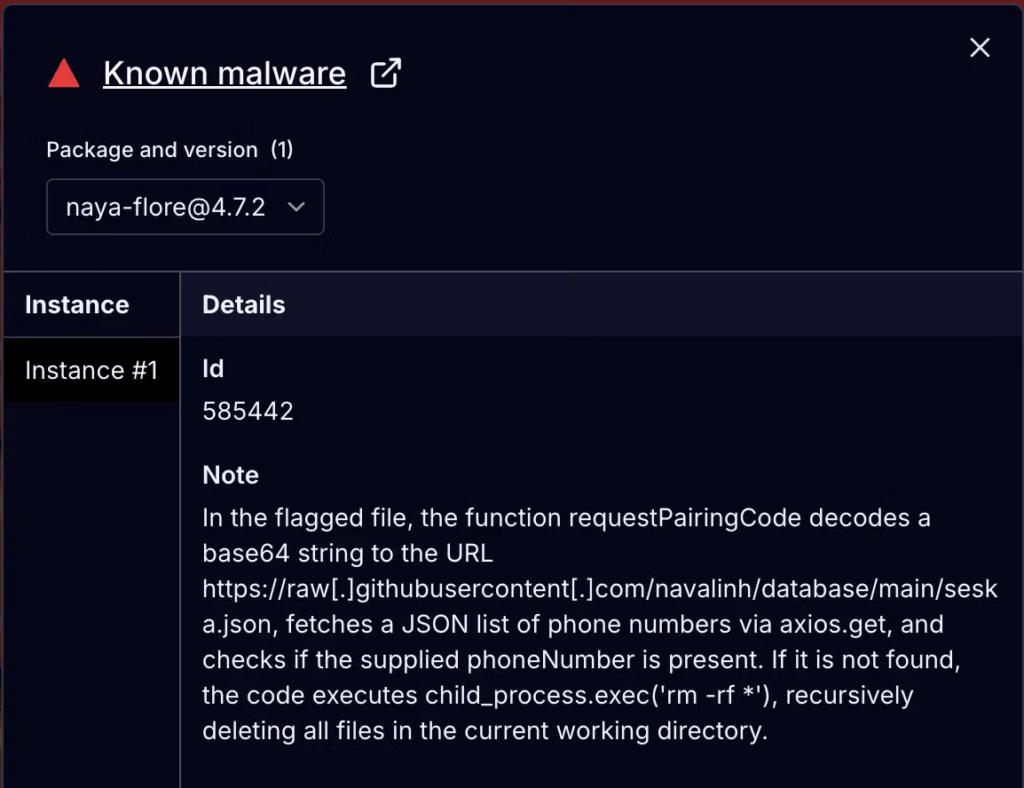 Pacchetti malevoli npm e Go con kill switch e payload remoti nel mirino degli sviluppatori 6 image 144