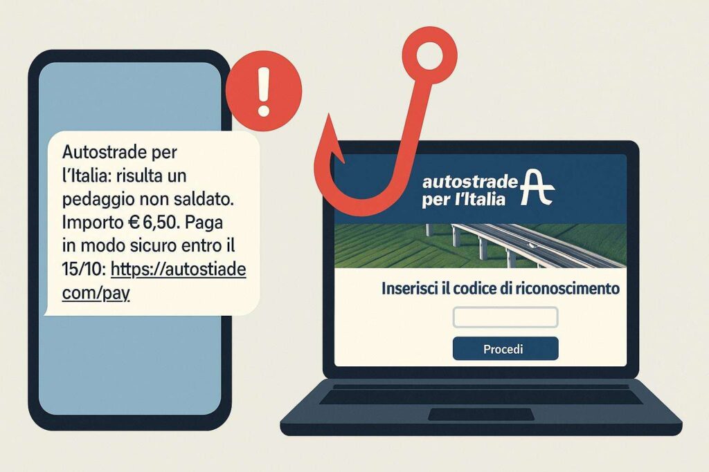 CERT AGID registra un aumento del 25 delle campagne malevole in Italia tra smishing su Autostrade