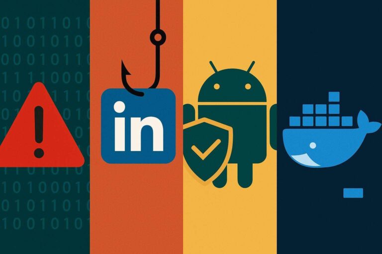 CISA segnala vulnerabilità sfruttate e campagna phishing su LinkedIn. Corretta falla Docker 4 CISA segnala vulnerabilita sfruttate e phishing LinkedIn mirato mentre Android potenzia le difese anti scam e Docker