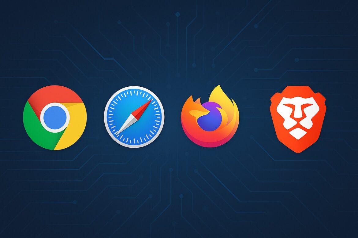 Chrome, Brave, Safari e Firefox