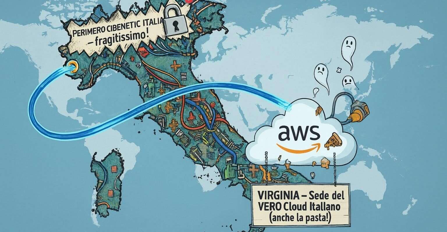 Cloud blackout e sovranita AWS ha disatteso NIS2 e ACN e ostaggio di infrastrutture estere